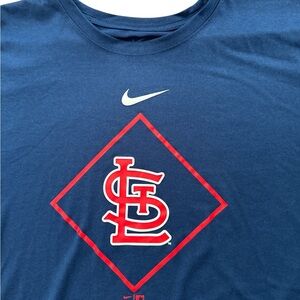 Nike St Louis Cardinals‎ Men’s Dri-Fit Navy Blue T-Shirt Size XXL MLB